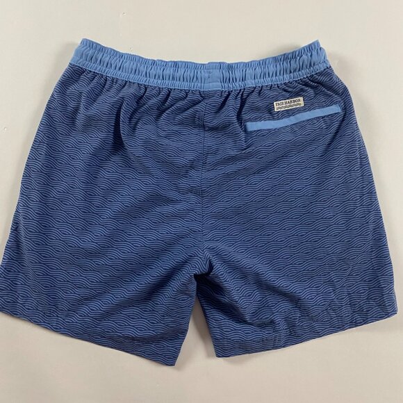 Fair Harbor Bayberry Blue Wave Swim Trunks Men's XL Lined Waves Shorts Suit - Picture 2 of 13